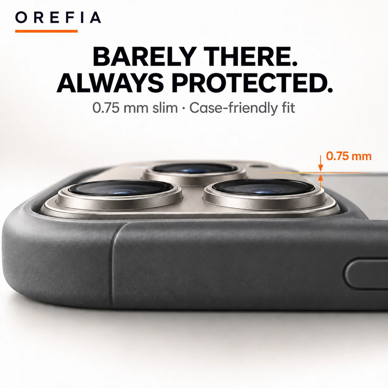 OREFIA One‑Piece Camera Shield