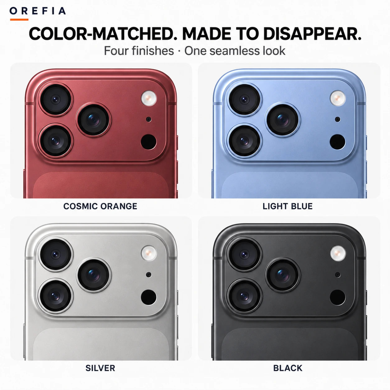 OREFIA One‑Piece Camera Shield