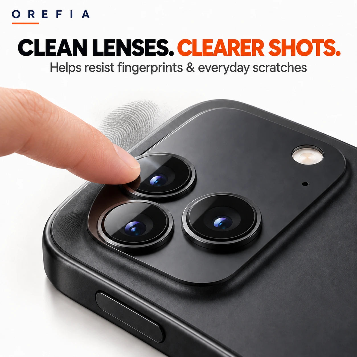 OREFIA One‑Piece Camera Shield