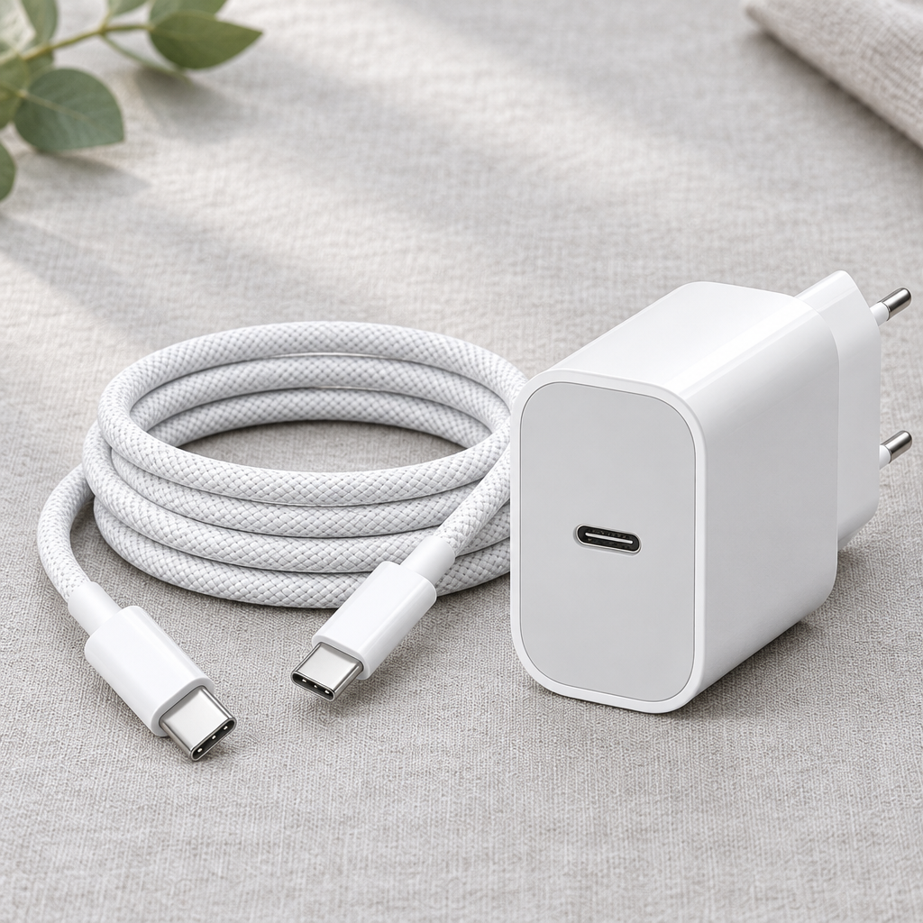 OREFIA 40W USB-C charger with braided USB-C cable